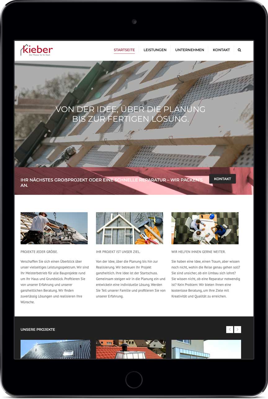 Portfolio Schneider Media Dachdecker Kieber
